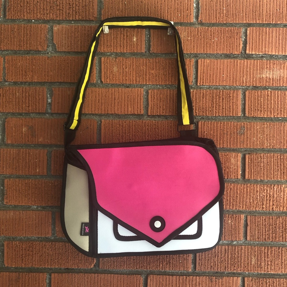Stylish Pink and White Women's Bag